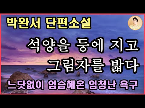 박완서 단편소설[석양을 등에 지고 그림자를 밟다] 이럴리가 없다. 제발 꿈이어라. 슬픔보다 더 견딜 수 없는 건 수치심이었다. 내가 뭘 잘못했기에 이런 벌을 받습니까! 고백과 동행