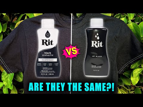 RIT ALL PURPOSE DYE: BLACK VS. JET BLACK - ARE THEY THE SAME ?! || Lucykiins