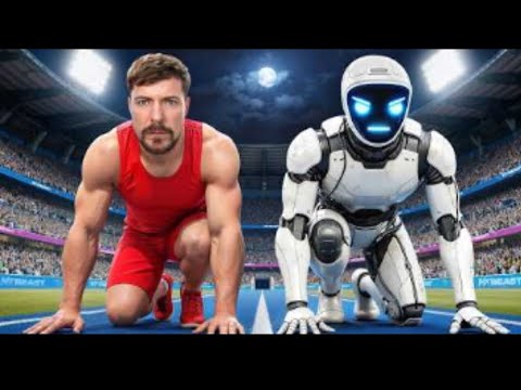 World's Fastest Man Vs Robot!