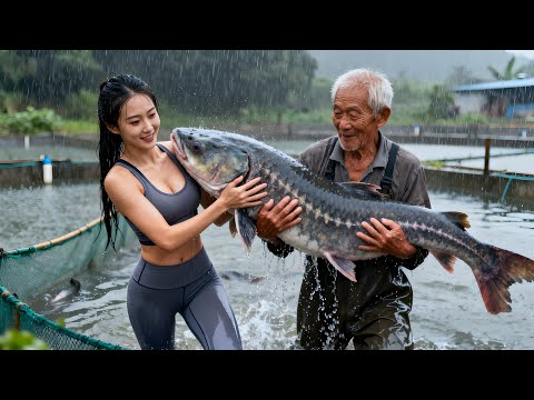 美女花50萬包魚池抓魚，本以為血虧，結果最後一網驚呆了所有人！#釣魚 #搞笑 #娜小娜愛釣魚