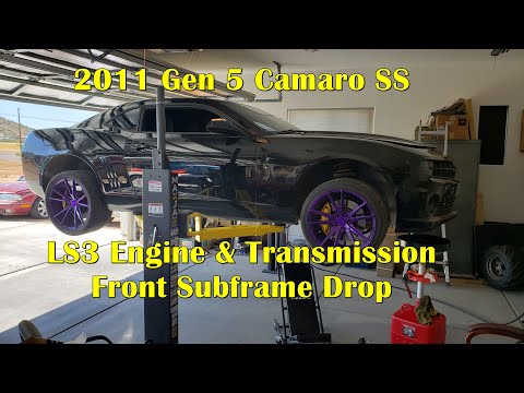 Gen IV Camaro SS front subframe removal guide