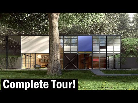 A Modernist Icon! Eames House. Case Study Nr. 8.  History, construction and complete walkthrough.