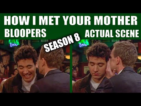 How I Met Your Mother - Season 8 Bloopers vs Actual Scenes