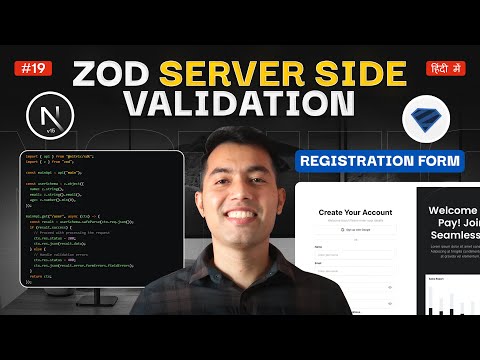 Server-Side Validation for Registration Form with Zod🔥Next.js & MySQL Job Portal App #20