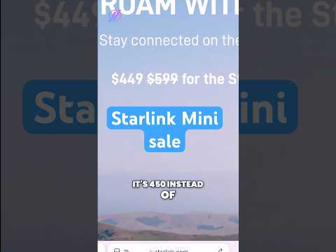 Starlink Mini on sale till Dec 8 #starlink