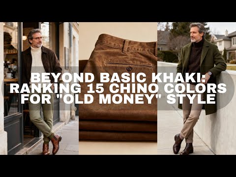 Beyond Basic Khaki: Ranking 15 Chino Colors for "Old Money" Style
