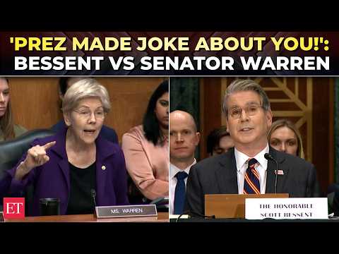 'It got a LOT of laughs!': Scott Bessent fires back at Sen Warren over Trump's 'Pocahontas' joke