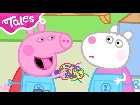RAINBOW Spaghetti! 🍝🌈 | Peppa Pig Tales Full Episodes