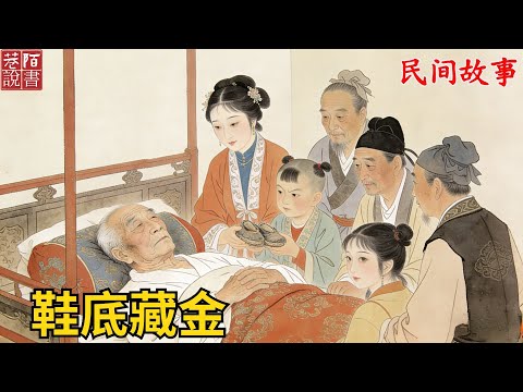 老人假死看兒女反應，親兒霸佔家產趕走義妹，只給她一雙舊布鞋，誰知老爹卻說：鞋底藏金！【巷陌說書人】#奇聞#故事#民間故事#故事頻道#睡前故事