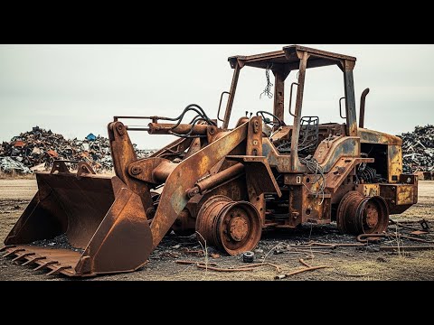 Fire Damaged Excavator Restoration – Saving an Abandoned Heavy Equipment