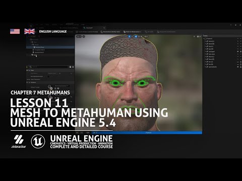 Mesh to Metahuman using Unreal Engine 5.4 |Lesson 11 |Chapter7| Unreal Engine Cinematics Full Course
