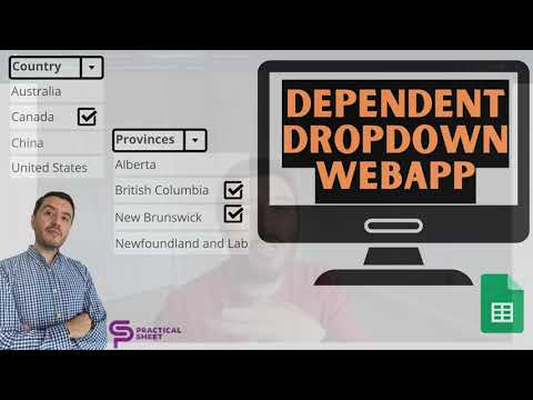 Create a DEPENDENT Dropdown Web App with Google Apps Script 🚀