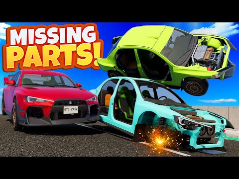 STUNT JUMPS But Loser LOSES Car Parts! (BeamNG Drive Mods)