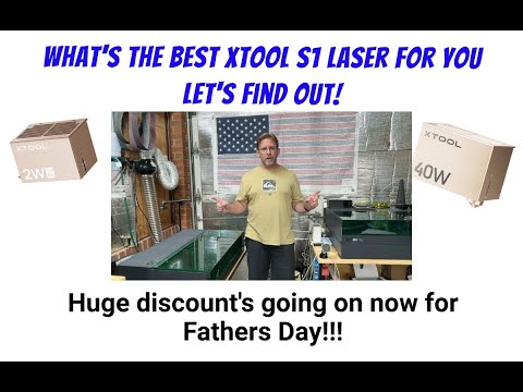 xTool S1 Review & Comparison of the 20 Watt vs 40 Watt modules. What's the best one for you #laser