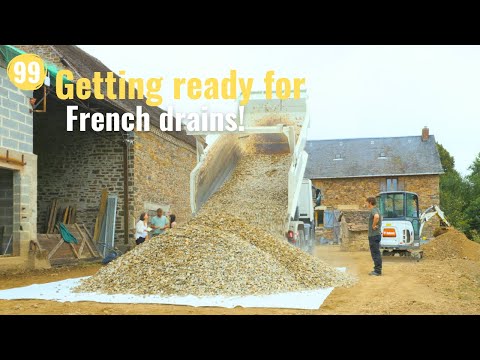 A New Woodshed and Starting on the French Drains! | #99
