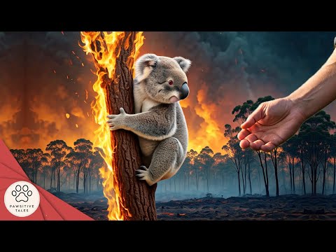 Poor koala Nearly Caught On Fire | Animals That Asked People For Help & Kindness