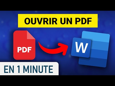 Comment ouvrir un PDF avec Word