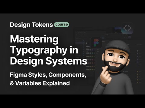 Mastering Typography in Design Systems: Figma Styles, Components, & Variables Explained (Arabic)