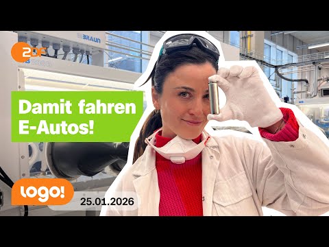 Teresa checkt im Fraunhofer Institut, was in Batterien steckt | logo!-Nachrichten vom 25.1.26