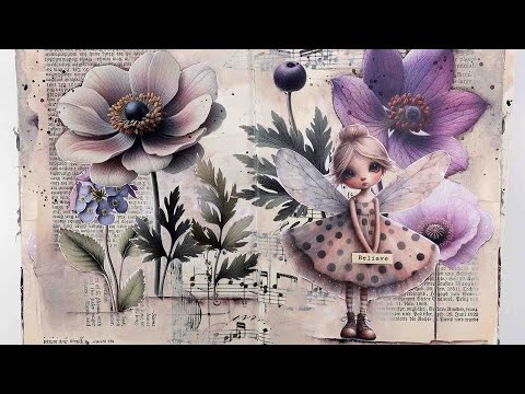 ✂️ EXCITED to use my books for the first time ! - Fairy Journal Page