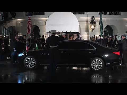 President Trump and the First Lady Greet the Crown Prince of Saudi Arabia