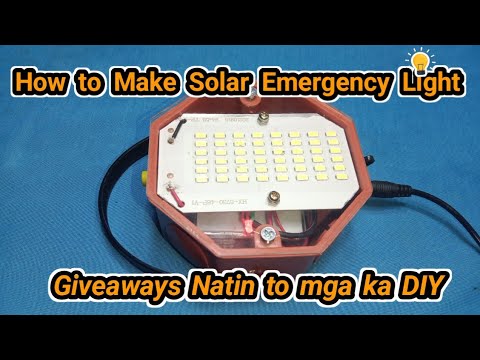 HOW TO MAKE MINI SOLAR EMERGENCY LIGHT | DIY | GIVEAWAYS #diy #solar #emergencylight
