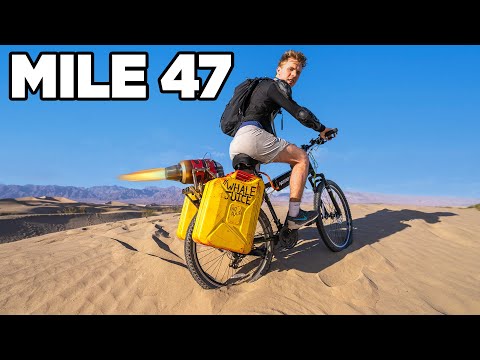 Jet Powered Bike vs 100 Miles of Desert!