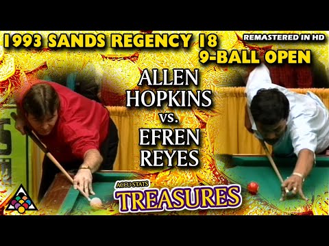 9-BALL: Allen HOPKINS vs Efren REYES - 1993 SANDS REGENCY OPEN 18