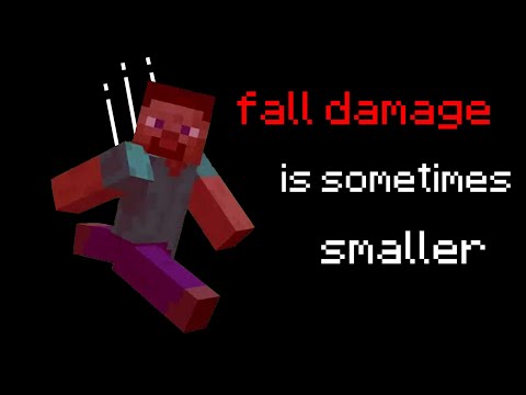 How is fall damage calculated in Minecraft