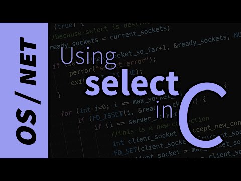 How one thread listens to many sockets with select in C.