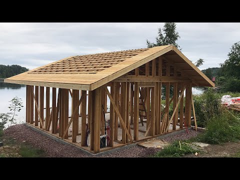 Frame House Diy. All Construction in 14 Minutes!