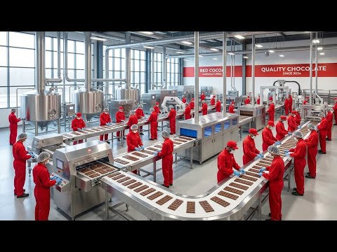 Inside the Factory Where Chocolate Bars Are Made (The SECRET FULL process)