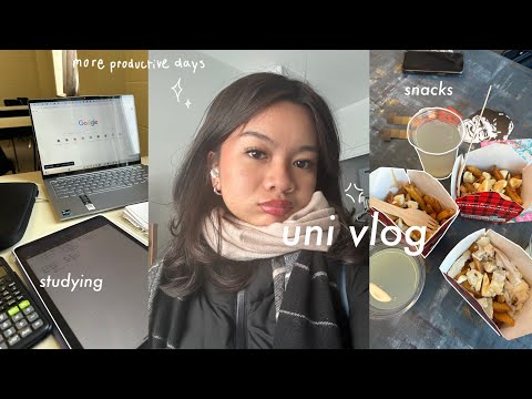 ˚⋆★ UNI VLOG 🎧 study with me, fun with friends, doing things last minute (and getting them done)