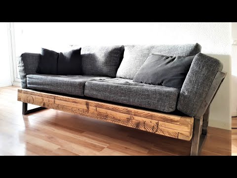 DIY Industrial Couch (Plans available!)