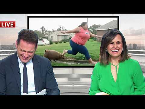 News Anchors Burst Out Laughing in Serious Moments