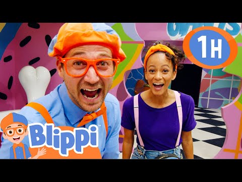 Blippi and Meekah Learn About Illusions! | 1 HOUR OF BLIPPI TOYS | Educational Videos for Kids