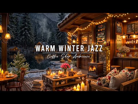Winter Coffee Shop Ambience & Warm Jazz Instrumental Music β Smooth Jazz Music for Relaxing, Work