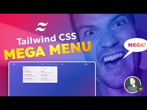 Tailwind CSS mega menu tutorial