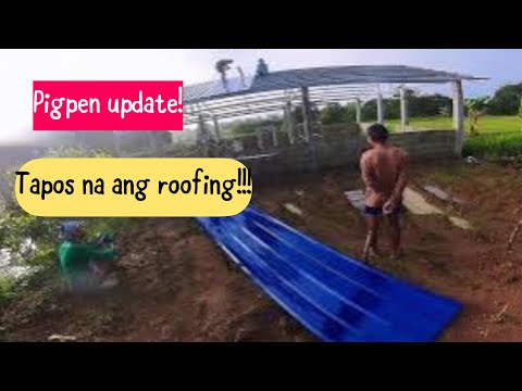 Finally May Bubong na ang Pigpenπ | Flooring ng Farrowing at Pagpatag ng Storage Room