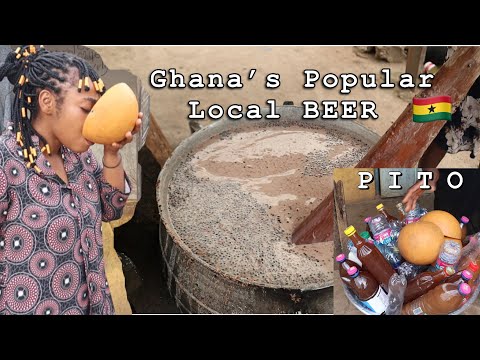 How to make Ghanaian LOCAL BEER || PITO , PITOO || from scratch , guinea corn drink