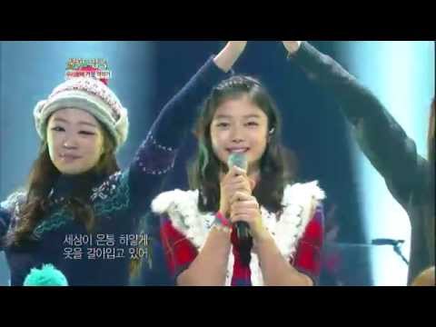[HIT] 불후의 명곡2-B1A4&김유정(Kim Yoo Jung) - White Love(스키장에서) 20121215