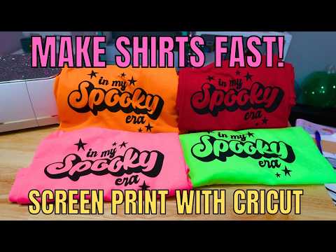 How to screen print multiple shirts using Cricut