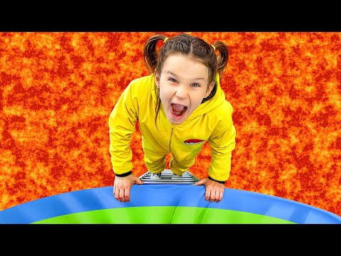 ट्राम्पोलिनमा लुका–छिपी | भुइँ लावा हो 🔥