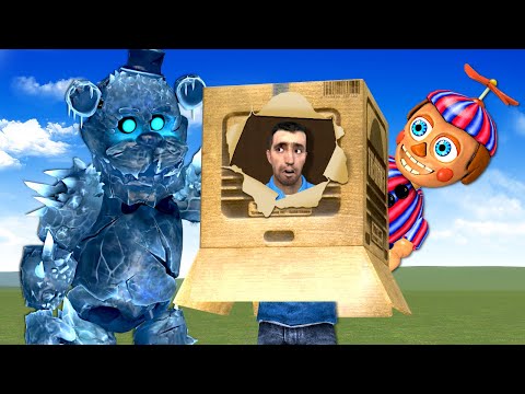 HIDING FROM FNAF IN A BOX! - Garry's Mod Slasher