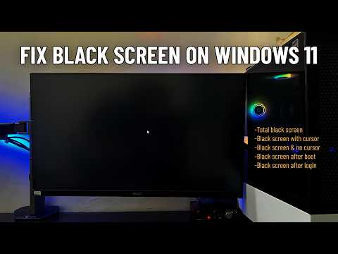 Windows 11 Black Screen FIXED | Black Screen with/without Cursor