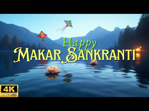Happy Makar Sankranti 2025 🪁 I 4K Makar Sankranti Background /Screensaver/Live Wallpaper I 1 Hour