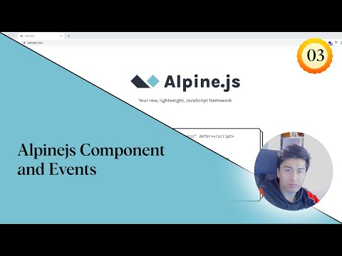 Alpinejs Component and Events.