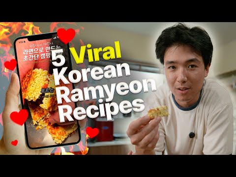 5 Viral Korean Ramyeon Recipes TESTED!