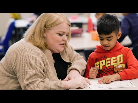 Wiggling is welcome in this kindergarten classroom