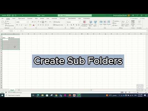 Excel Tutorial | Tips and Tricks | Create Folders and Sub Folders Using Excel